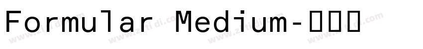Formular Medium字体转换
